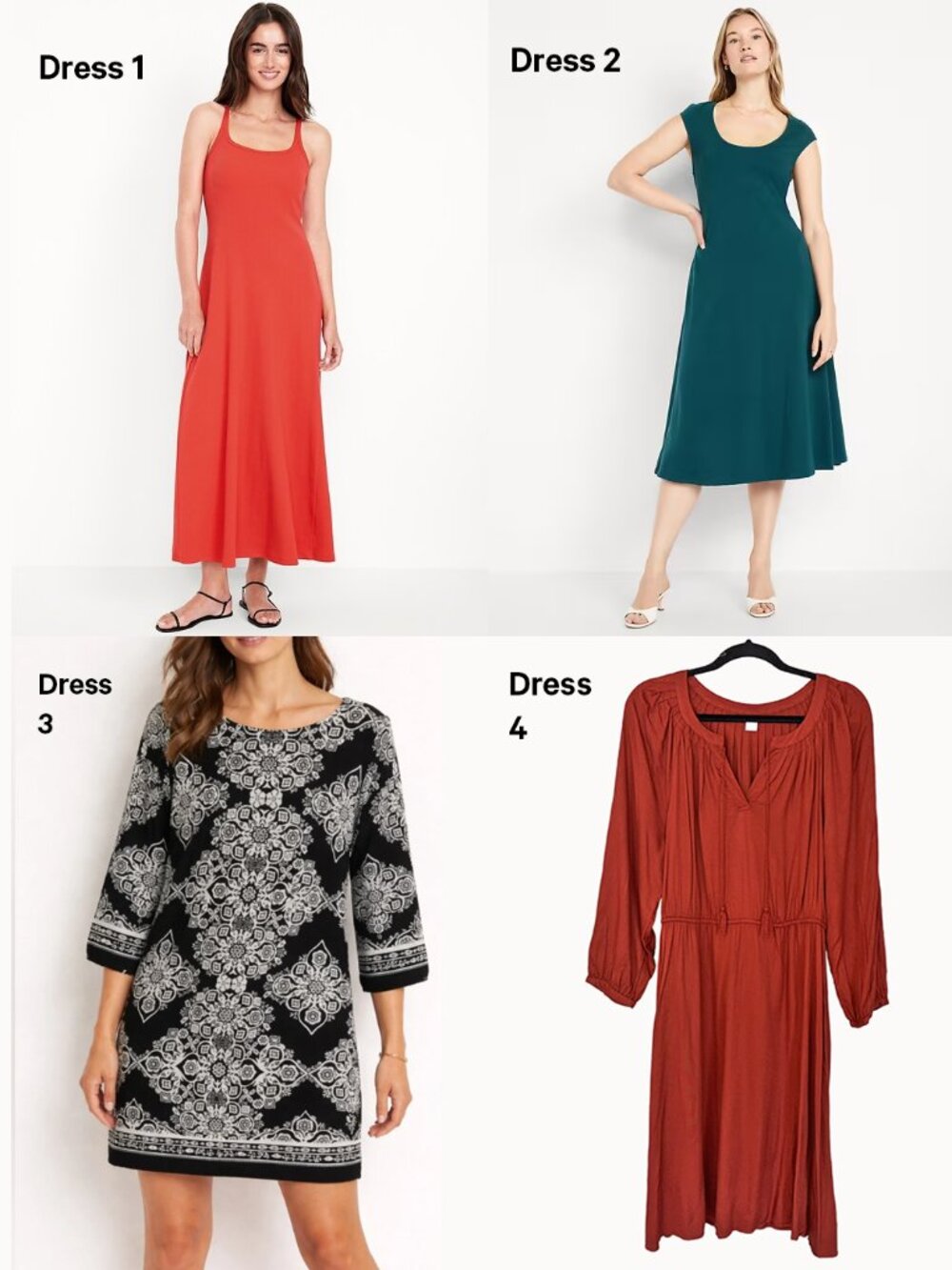 FOUR New with Tags Old Navy Dresses - Size Large